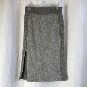 Toad & Co gray merino wool women's skirt med NWOT